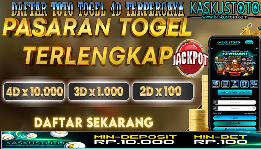 KASKUSTOTO™ Daftar Toto Togel 4D Terpercaya Dan Terbesar Di Indonesia 2024